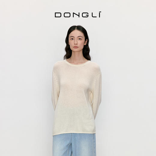 东黎 • 我不被驯化 山羊绒女士秋季圆领套衫 5366 商品图8
