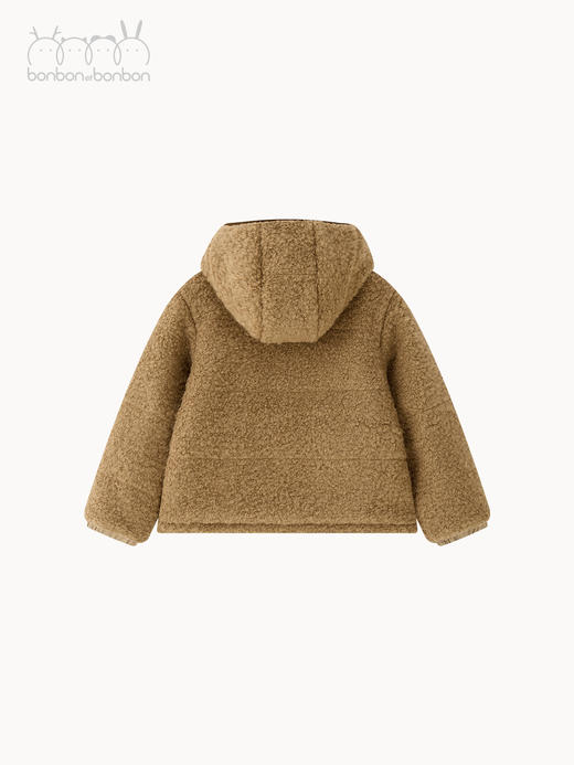 温暖羊羔毛连帽外套 商品图1