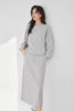 DUIBAI对白 灰色休闲卫衣半裙套装 21161 商品缩略图3