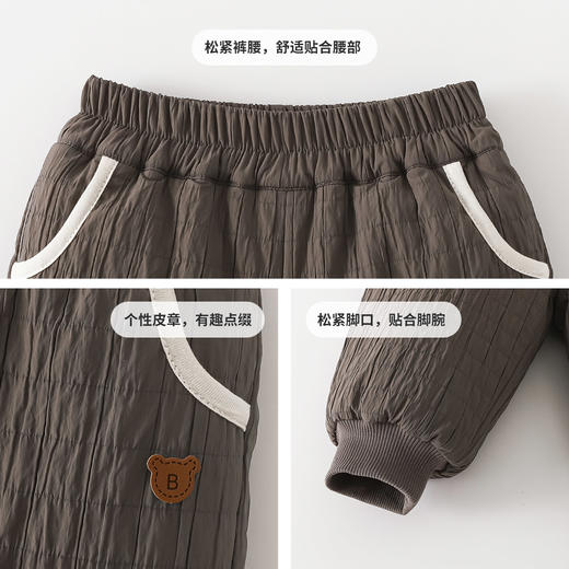 贝贝怡冬季男童夹棉长裤ZB4EK043 商品图13