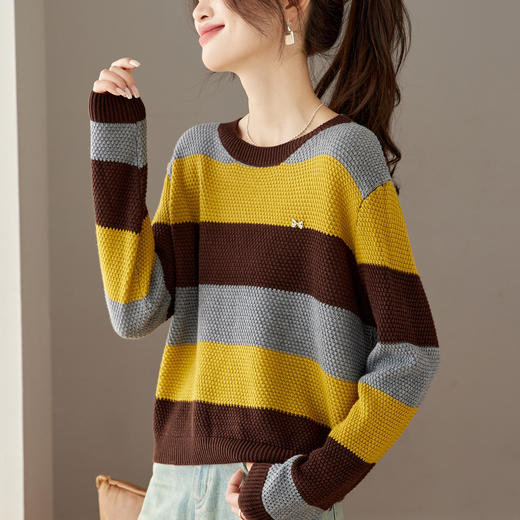 CC 27-25157时尚撞色打底衫气质毛衣 商品图0