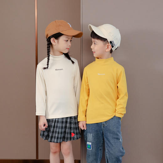 【29.9元/2件捡漏】儿童德绒打底衫秋冬季长袖T恤打底男童女童 商品图2