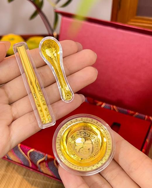 2楼六福珠宝足金金饭碗摆件 商品图2