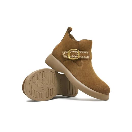 【云粉节】BF楼天美意时装靴2025冬季一脚蹬厚底短靴女CFT41DD5吊牌价999活动价499 商品图2