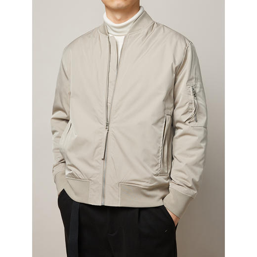 墨麦客秋季棒球领飞行服夹克男士加厚保暖棉服外套8531 商品图4