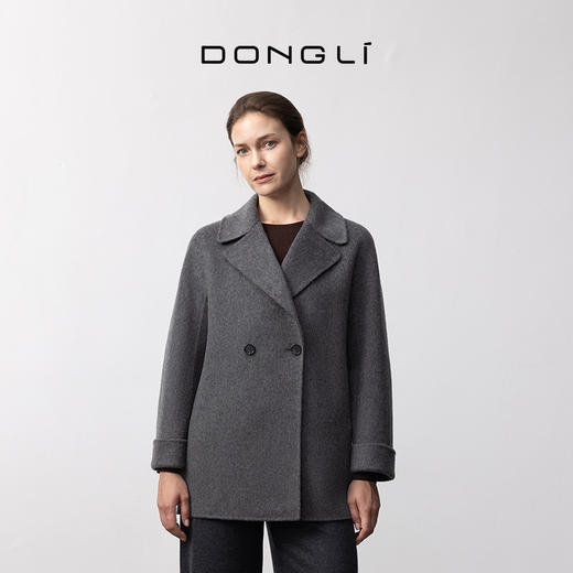 东黎 • 我不被驯化 山羊绒女士秋季西装领中长款大衣 5306 商品图5