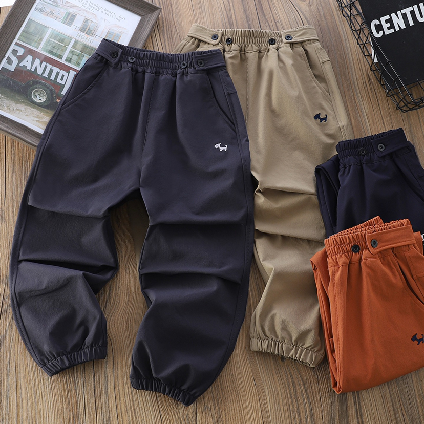 秋款软壳加厚锦纶速干运动裤 尺码110-170