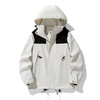 拼接冲锋衣男女秋冬新款连帽青年户外运动休闲防风情侣百搭外套潮 商品缩略图0