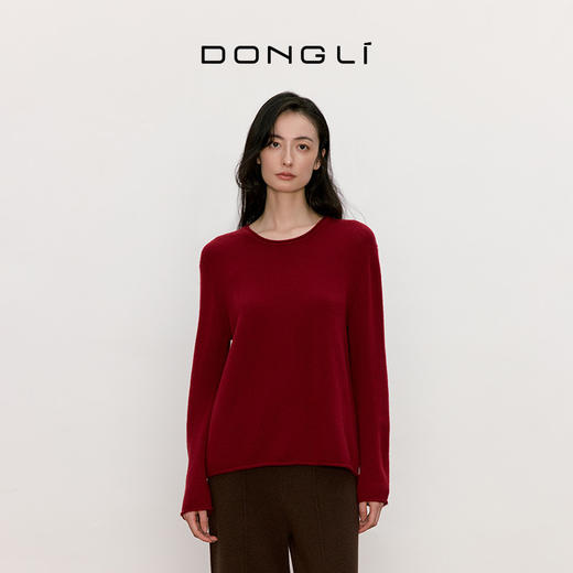 东黎 • 我不被驯化 山羊绒女士秋季圆领套衫 5366 商品图7