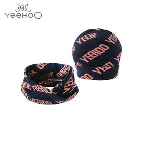 英氏婴儿帽子秋冬保暖纯棉毛线帽YRPHJ31003A