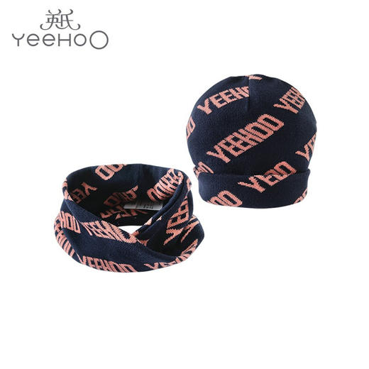 英氏婴儿帽子秋冬保暖纯棉毛线帽YRPHJ31003A 商品图0