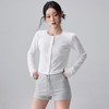 跃牌【周游世界】秋冬新款瑜伽服女纯棉透气短款休闲叠穿长袖薄外套TP0979 商品缩略图0