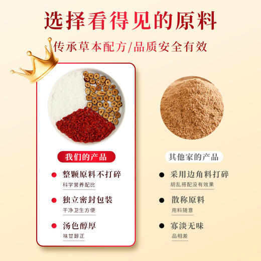 银耳伴侣小包装12包 银耳羹焖烧杯专用搭配红枣枸杞冰糖免煮洗冲泡即食 商品图2