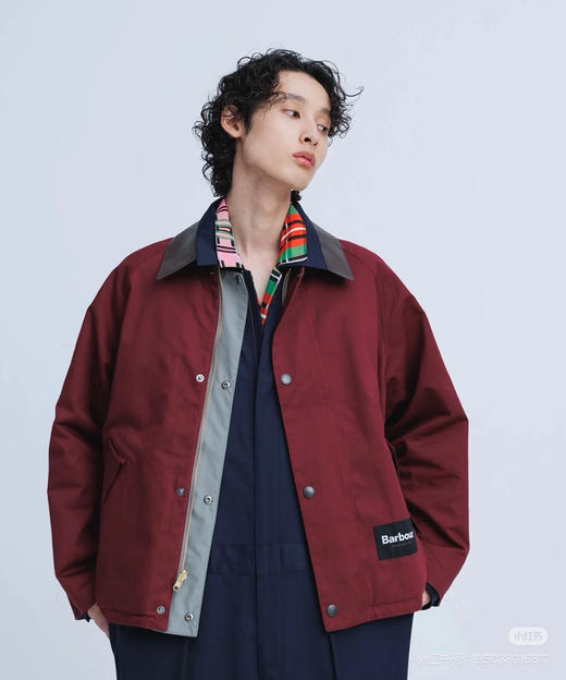 日版 Barbour防风防水可逆无蜡皮领夹克外套092405 商品图3