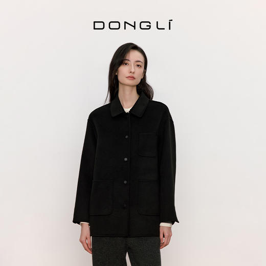 东黎 • 我不被驯化 山羊绒女士秋季翻领短款大衣 5310 商品图8