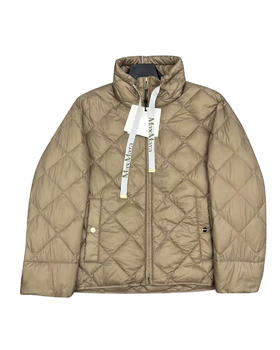 女款轻薄菱格立领羽绒服