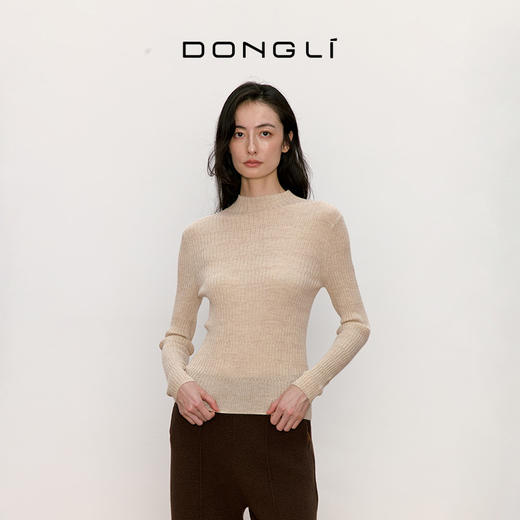 东黎 • 我不被驯化 山羊绒女士秋季半高领套衫 5158 商品图3