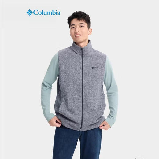 哥伦比亚男式净色立领马甲AE1823 商品图1