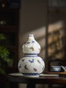 富玉 |  景德镇陶瓷花瓶中式玲珑客厅插花高档家居摆件蝶舞花间葫芦瓶 商品缩略图0