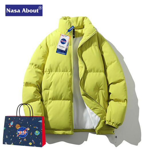 NASA立领潮流棉服男女款2025新款冬季加厚保暖羽绒休闲面包服情侣 商品图3