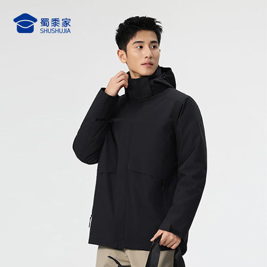 【防水轻暖商旅三合一风衣外套】轻量保暖羽绒外套男女款休闲长袖上衣WT513 商品图8