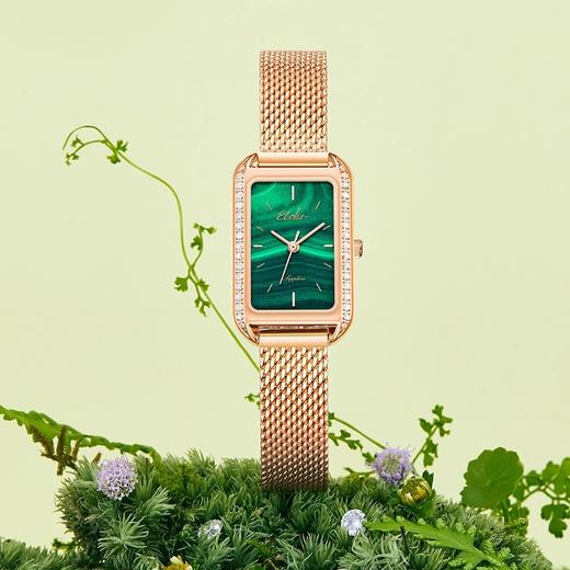 依波表手表女表高级感复古气质小方表防水钢带石英女士腕表5668 商品图1