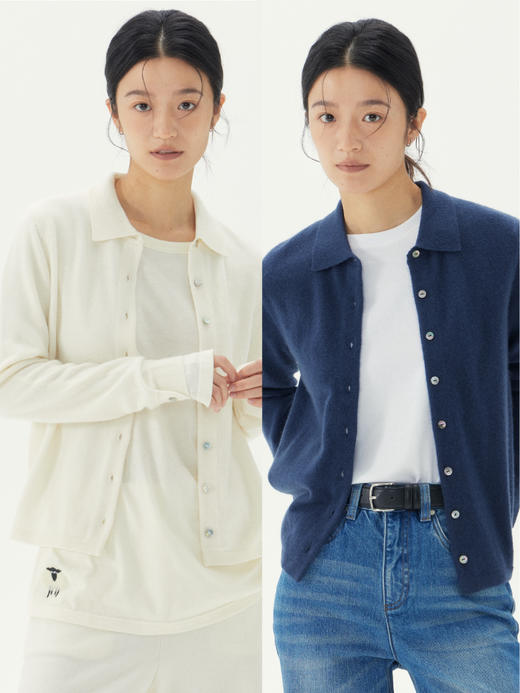 羊绒针织衬衫开衫 商品图0