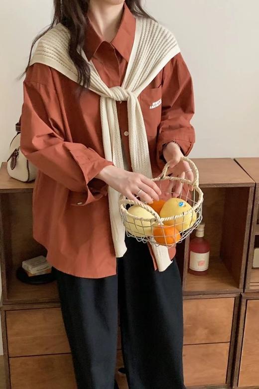 HAYES 温暖橙色衬衫披肩两件套装 21024 商品图3