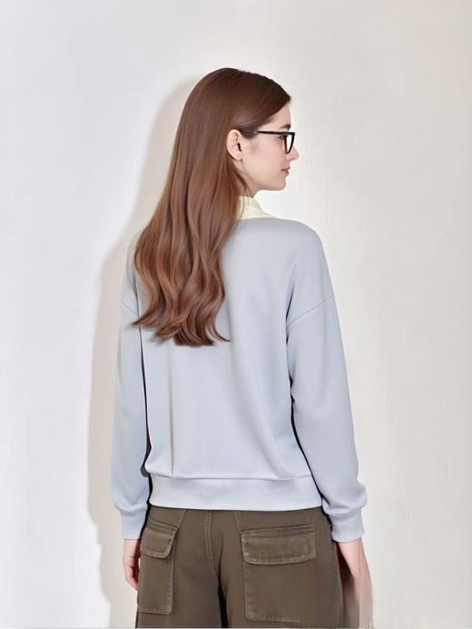 【工艺系列卫衣】刺绣款～95%棉拼色领米奇牙刷绣卫衣-喜出 商品图4