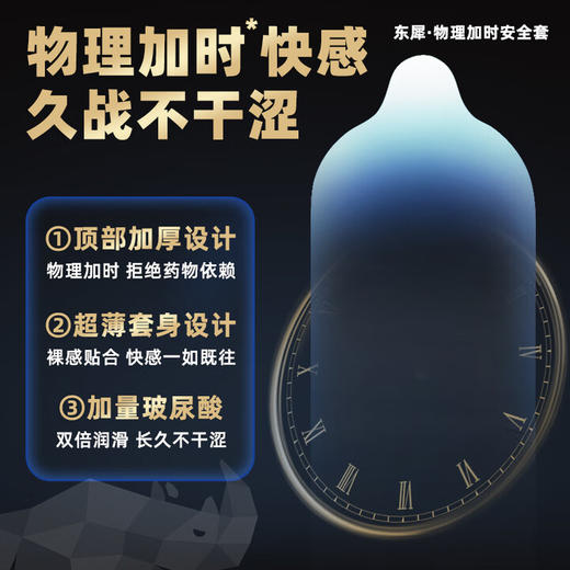 SIKI私激避孕套物理加时顶端加厚热感火水套套玻尿酸003超薄安全套6只 商品图2