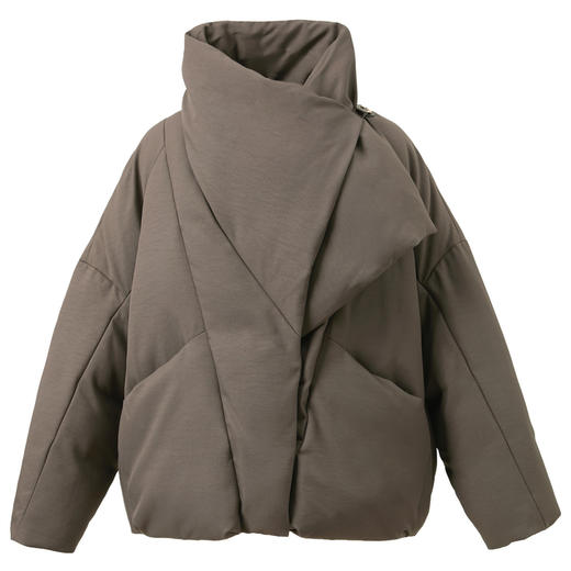 【90白鹅绒】三彩2025冬季新款宽松面包服羽绒服大翻领鹅绒服M 商品图4