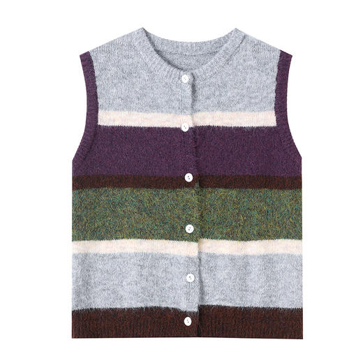 CC无袖针织开衫春秋外搭马甲背心2025新款洋气马夹坎肩外套毛衣 商品图4