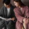 芬腾睡袍情侣新款秋冬珊瑚绒女款加绒加厚中长款男士外穿浴袍晨袍 商品缩略图4