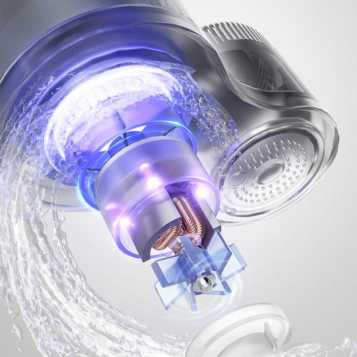 【水力发电】 小质龙头净水器LJ203 涡轮磁感水力发电 3层长效PP棉 10层过滤 有效除重金属/除阻垢/除氯 适配99%水龙头 商品图8