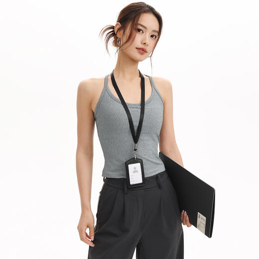 跃牌【周游世界】秋冬新款固定杯少女感内搭吊带打底运动内衣训练健身背心BR1666 商品图1