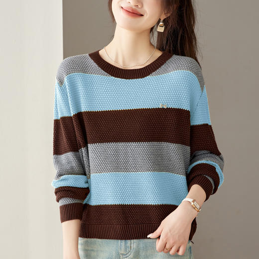 CC 27-25157时尚撞色打底衫气质毛衣 商品图1