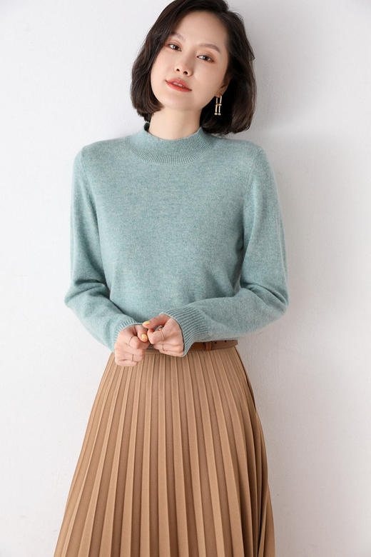 💥【品牌直发】巨亏清仓❗️全场69.9元 ！👏【Avann简约半高领款羊毛衫】快点喊你七姑八姨一起来薅“羊毛中的羊毛！” ❤️ 款式丰富，缤纷18色 商品图6