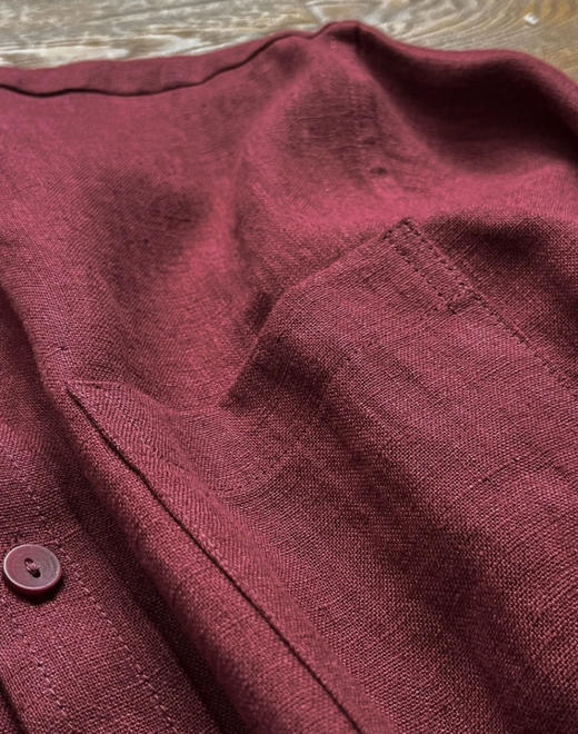 原单亚麻衬衫 商品图12