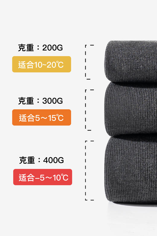 连绵·加绒分段压力连袜 （均码适合80-150斤） 商品图2