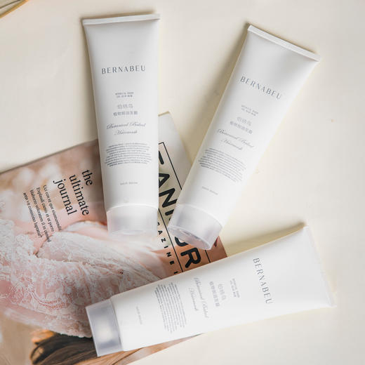 热卖！头发滑滑的香香的！【超值3支装】胖*来断货王 伯纳乌植物焗油发膜 丝滑轻盈 持久柔顺 260g*3支 商品图7