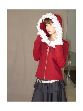 Kaiy Xiao 魔法星星系列 雪女流苏连帽卫衣外套