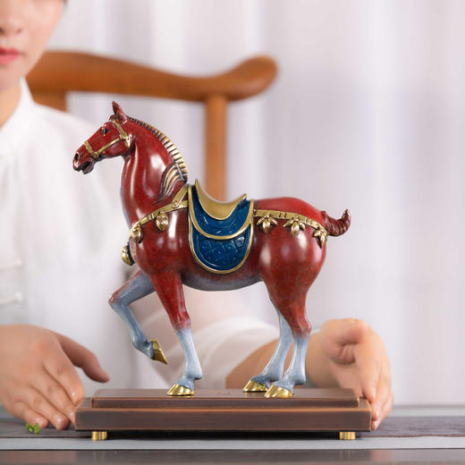 朱炳仁铜 决胜千里 铜马摆件马到成功非遗铜雕决胜千里铜马 商品图1