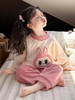 【YW】无忧购奥粒绒拉布布卡通套装女宝宝居家套装可外穿Q31-2（截单后3-5天发货) 商品缩略图2