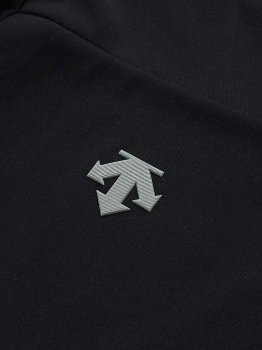 原单正品 DESCENTEGOLF迪桑特高尔夫男士立领磨毛长袖POLO衫，
颜色: 黑色
尺码：MLXLXXL 商品图6