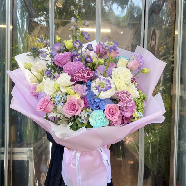 蓝紫色系混搭花束（款2）