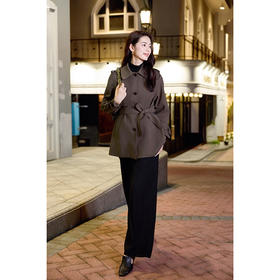 「高货kbnq」全新升级【铂金会员477/天猫649/差价172】(00916)洛诗琳翻领休闲风衣女2025秋季高级感小个子英伦风外套