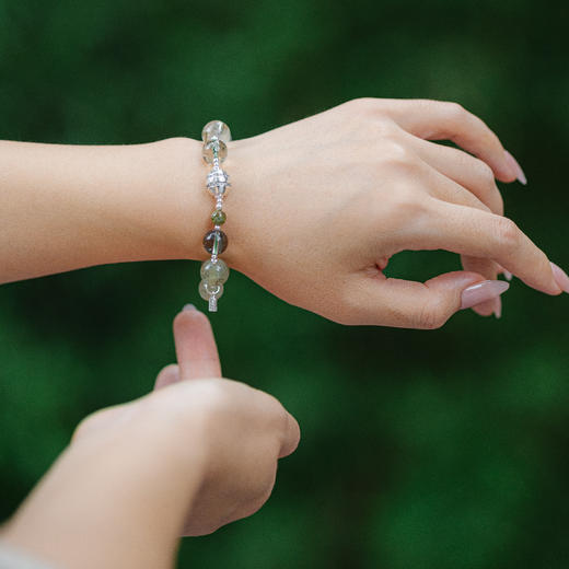 绿度母心咒绿幽灵多宝手串 | 万物叁仟 商品图5