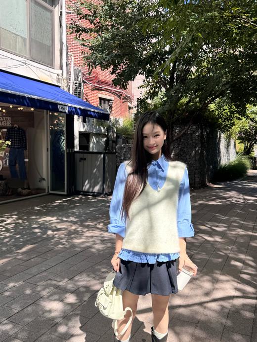 Read Nameless/奶白色羊毛羊绒背心 2025/9/25 商品图4