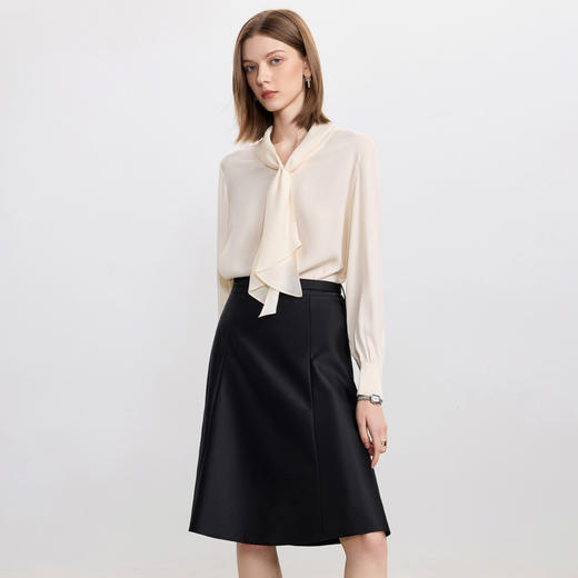 IWY/法式温柔衬衫套裙女气质时尚套裙美容院接待职业装工作服B567+S2346 商品图3