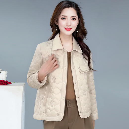 QYM 99H220-Y夹棉短款外套薄款小棉衣休闲 商品图0